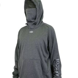 Men’s Aftco charcoal heath reaper performance fleece sweatshirt. Medium.